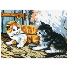 MRC722-222 Канва с рисунком MARGOT 'Игра' 30*40 см