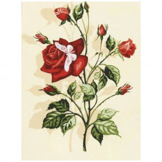SE926-226 Канва с рисунком SEG de Paris 'Роза' 40*50 см