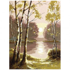 SE926-19 Канва с рисунком SEG de Paris 'Заря' 40*50 см