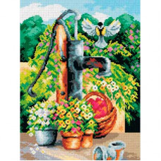 2394J ORCHIDEA Канва с нанесенным рисунком 30х40 см