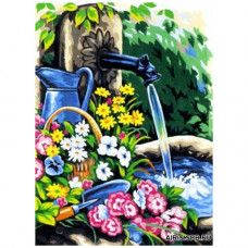 MRC1531-327 Канва с рисунком MARGOT 'Колонка' 40*50 см