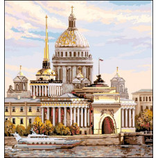 Г-006 Канва с рисунком 'Гелиос' 'Набережная', 43х46 см